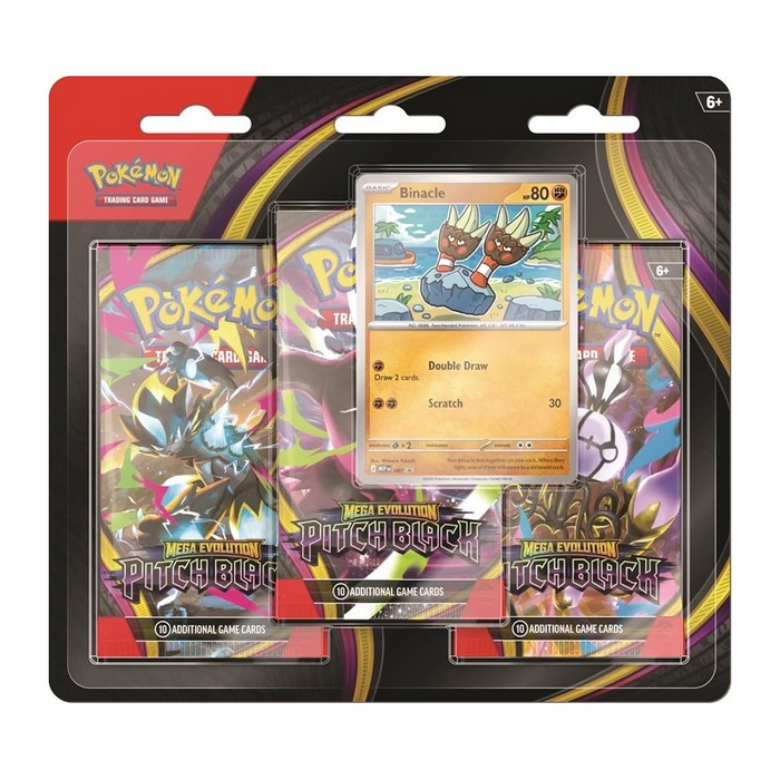 Pre-order Pokemon Mega Evolution Pitch Black tripack - English